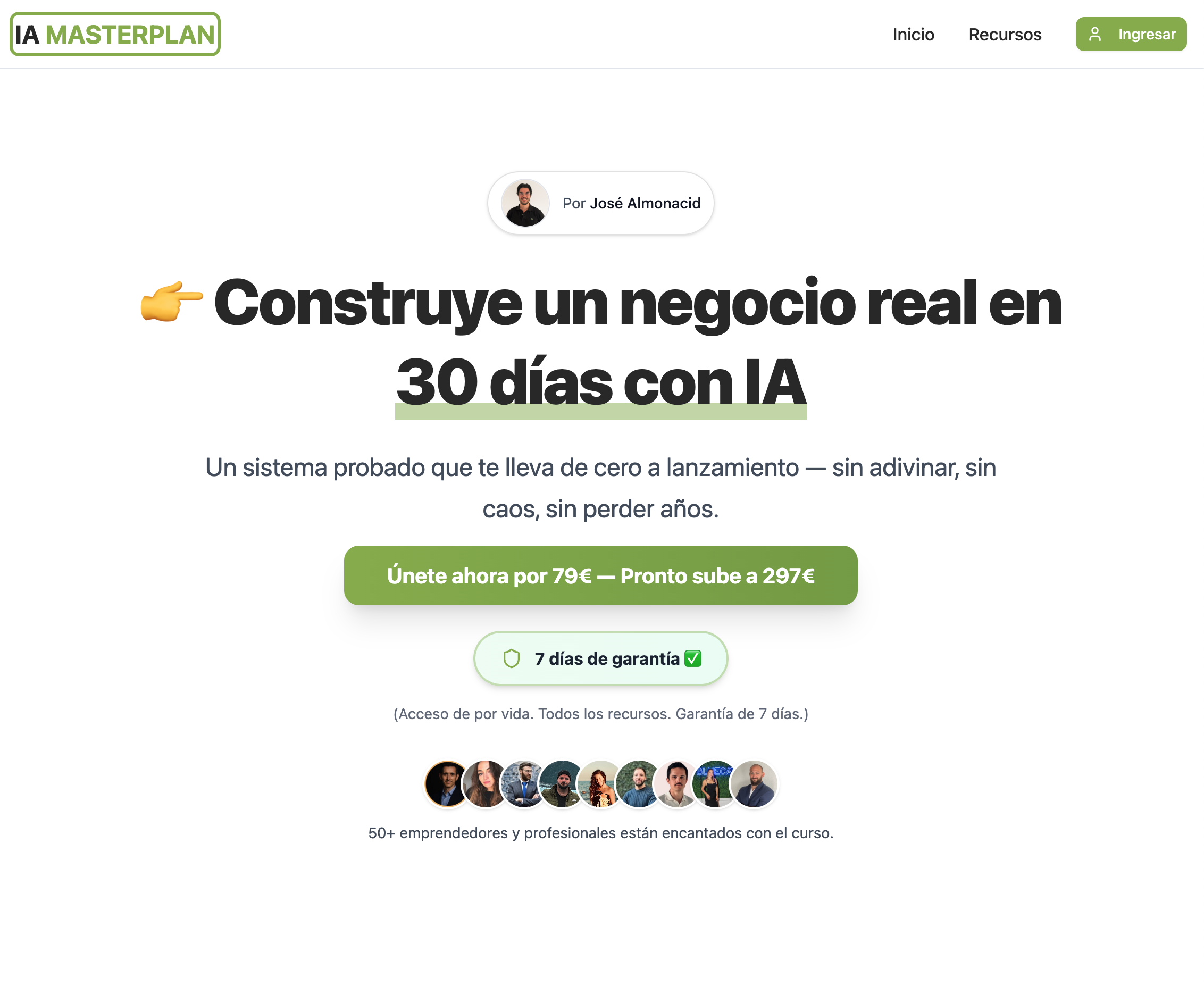 IA Masterplan Course